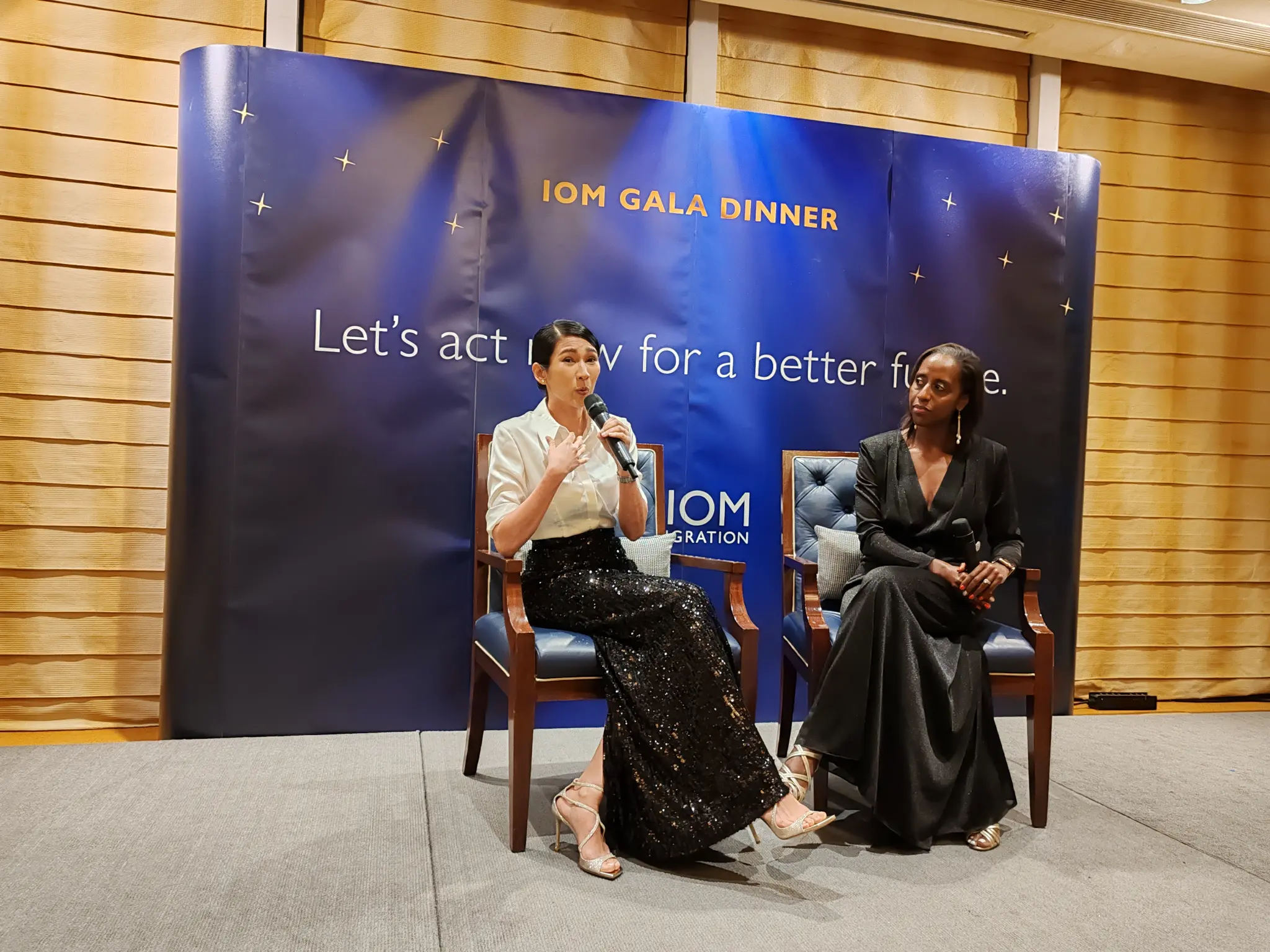 IOM Gala Dinner panel discussion on climate and migration